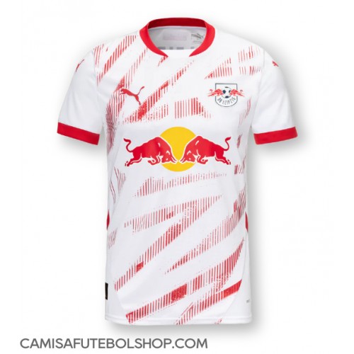 Camisa de time de futebol RB Leipzig Replicas 1º Equipamento 2024-25 Manga Curta